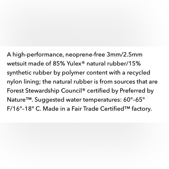 Patagonia R1 Yulex Wetsuit Women’s Size 4 - Picture 15 of 15